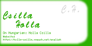 csilla holla business card